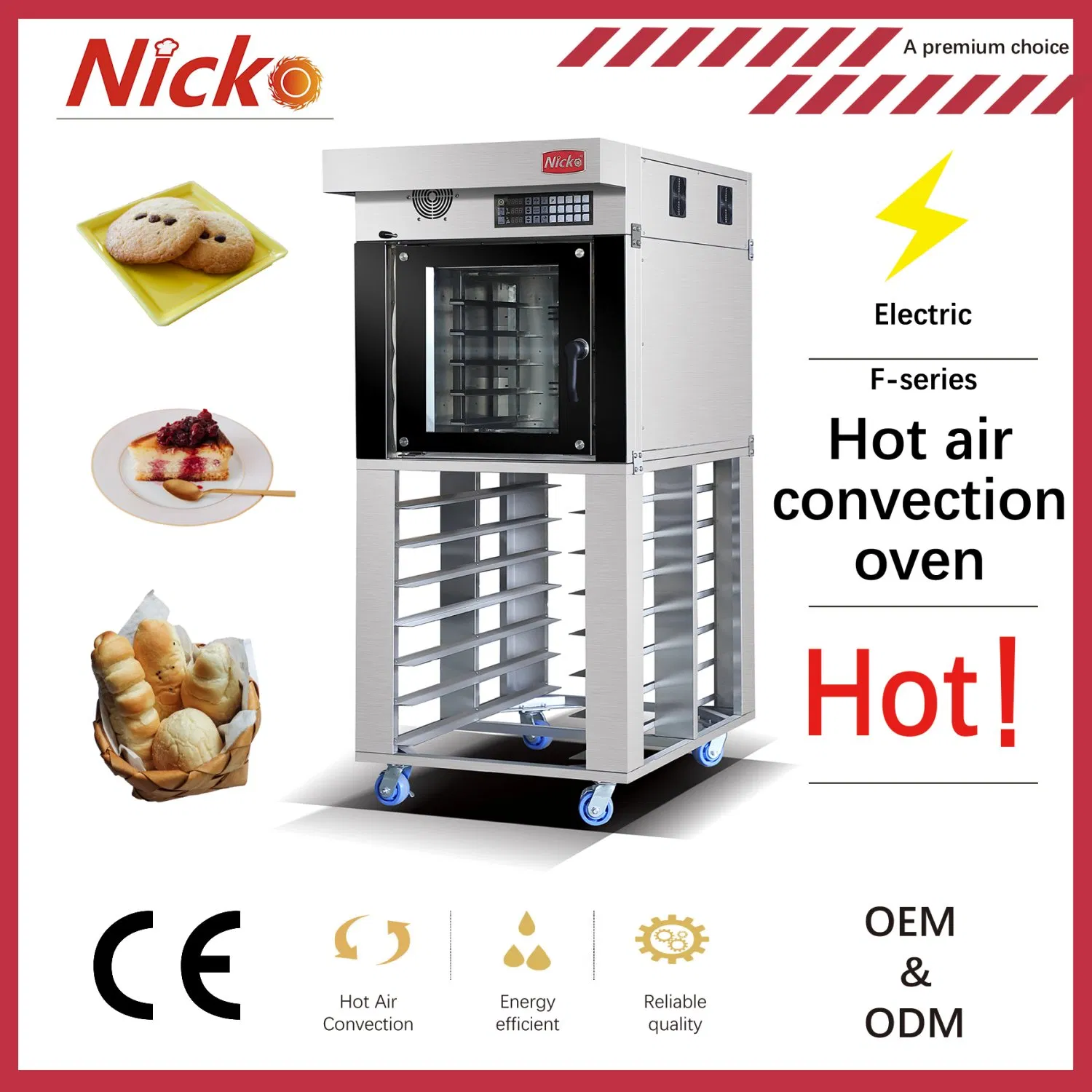 Manufacturer Hight Quality Baking Bakery Equipment Electric/Gas Cearmic Bread Cake Biscuit Cookie Pizza Cookie Conveyor/Convention/Deck/Rotary Oven