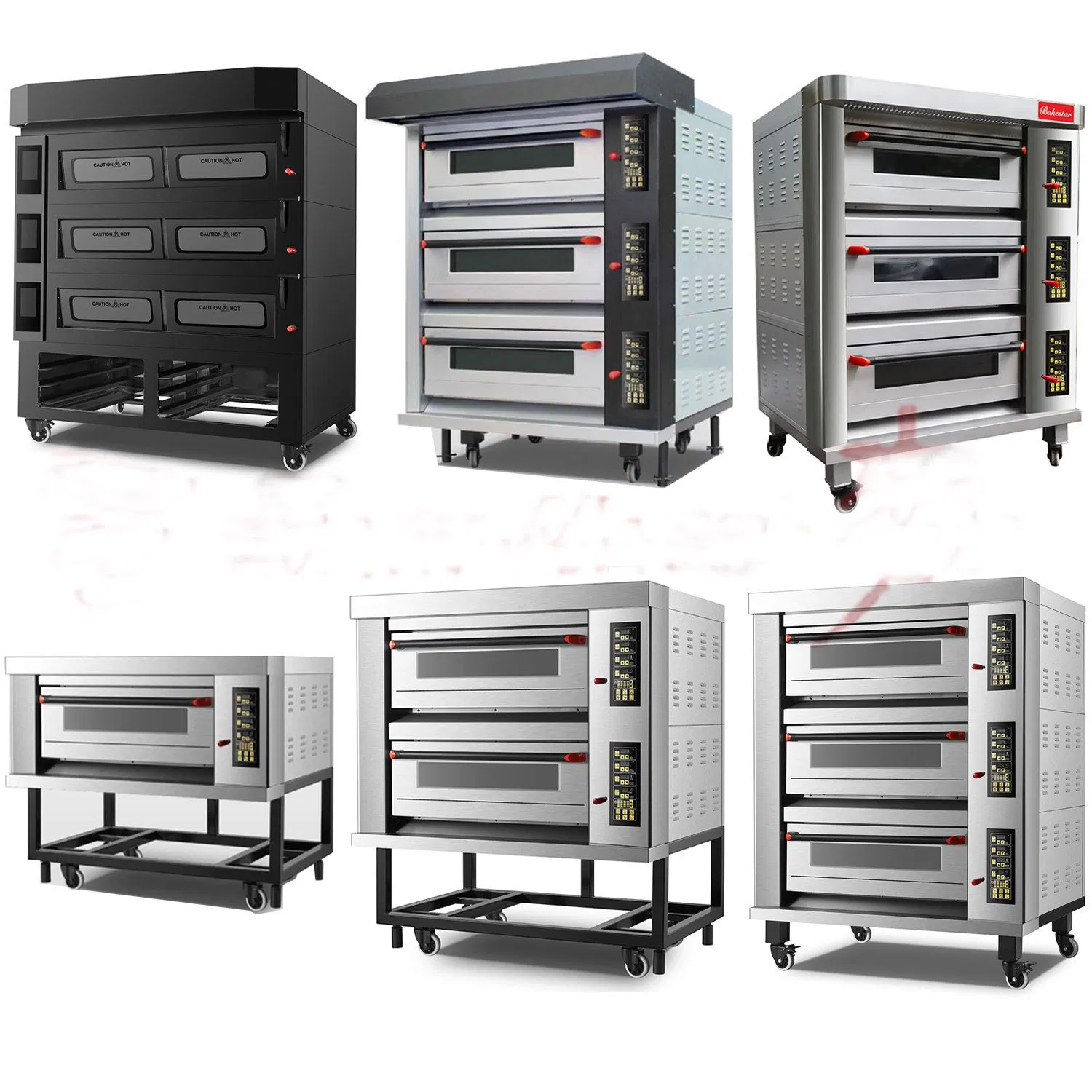 Bakestar Electric Bread Mooncake Tray Cake Luxrious Deck Oven with Steam