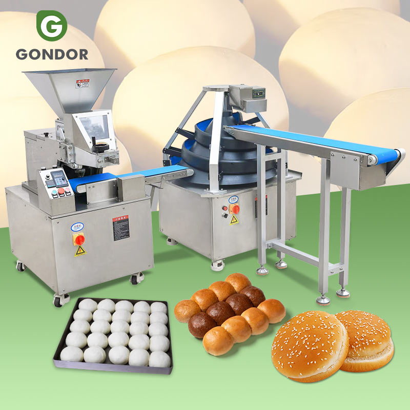 Industrial China Fully Automatic Hydraulic Bakery Mould Round 2-500g Dough Ball Baller Divider Rounder for Pizza