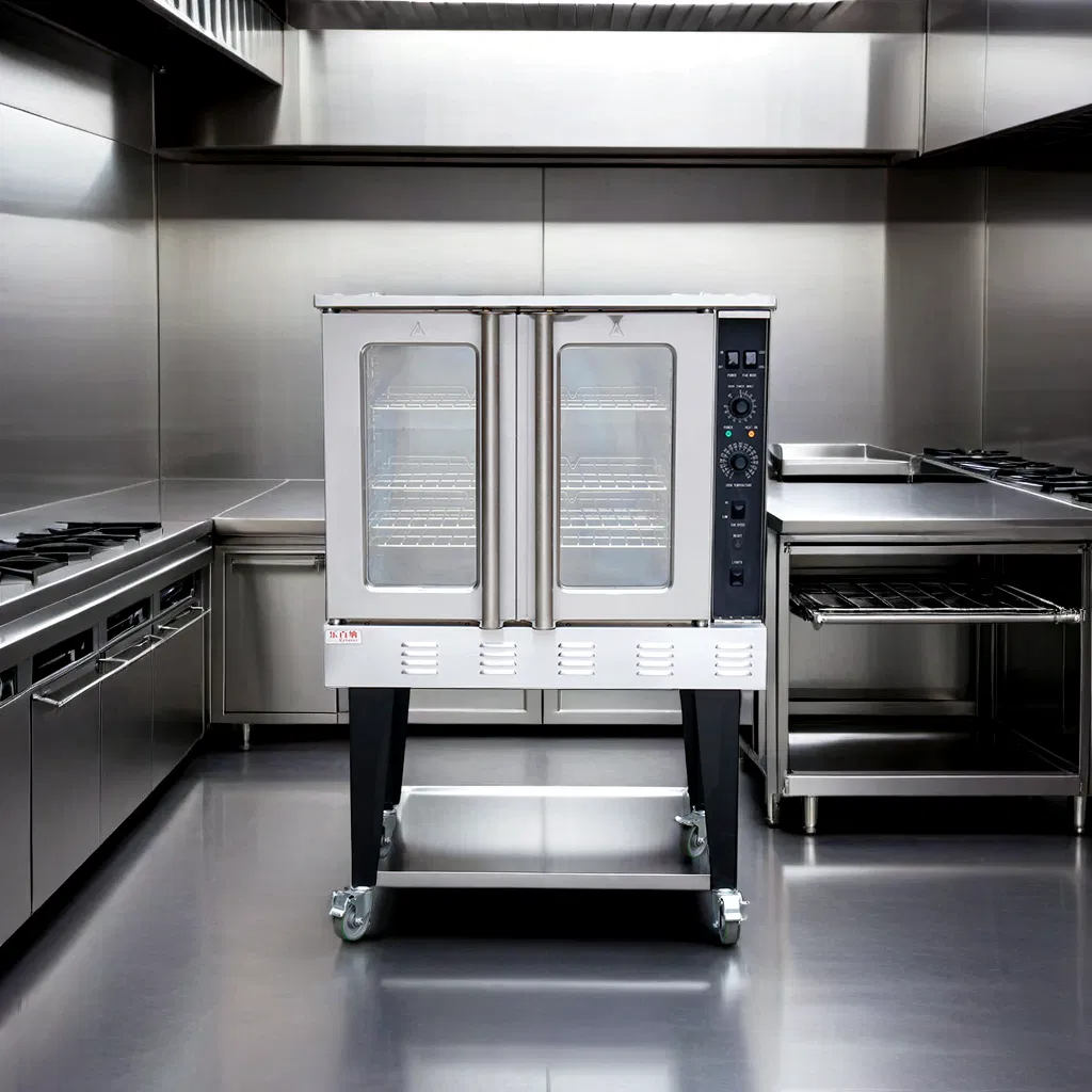 54000 BTU Professional Bakery Equipment Commercial Stainless Steel Baking Bread Oven Gas Convection Oven for Restaurant Hotel ETL Approved (GCO613)