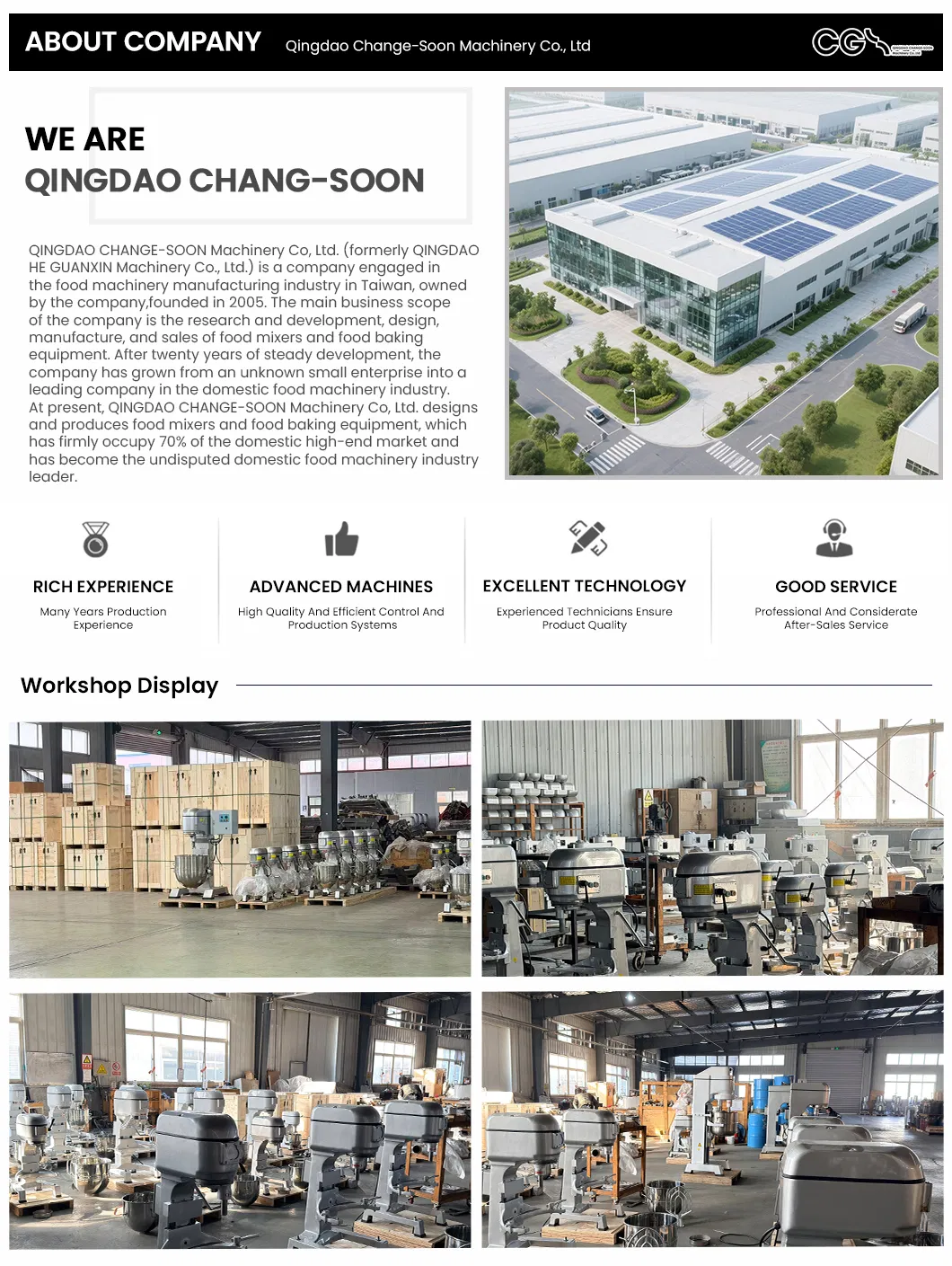 Application of Commercial Mixer