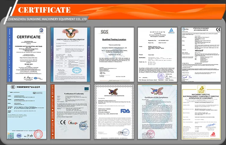 Certifications