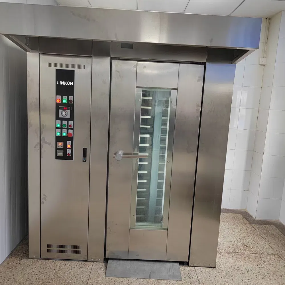 Commercial Electric Gas Diesel Oil Bread Baking Rotary Trolley Rack Tunnel Oven