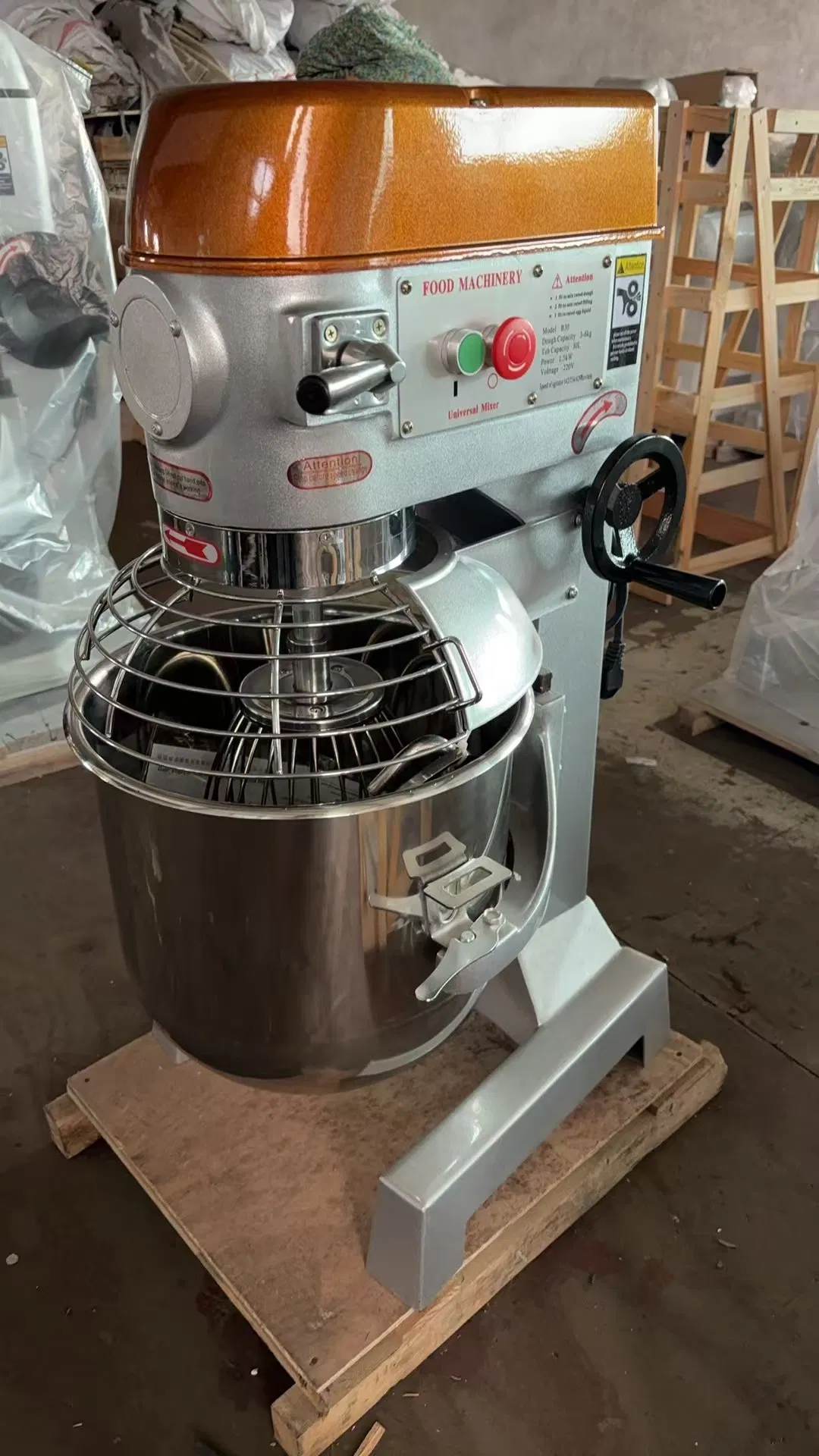Commercial Food Mixer Double Rotary Dough Kneader Double Speed Spiral Dough Mixer Food Processor