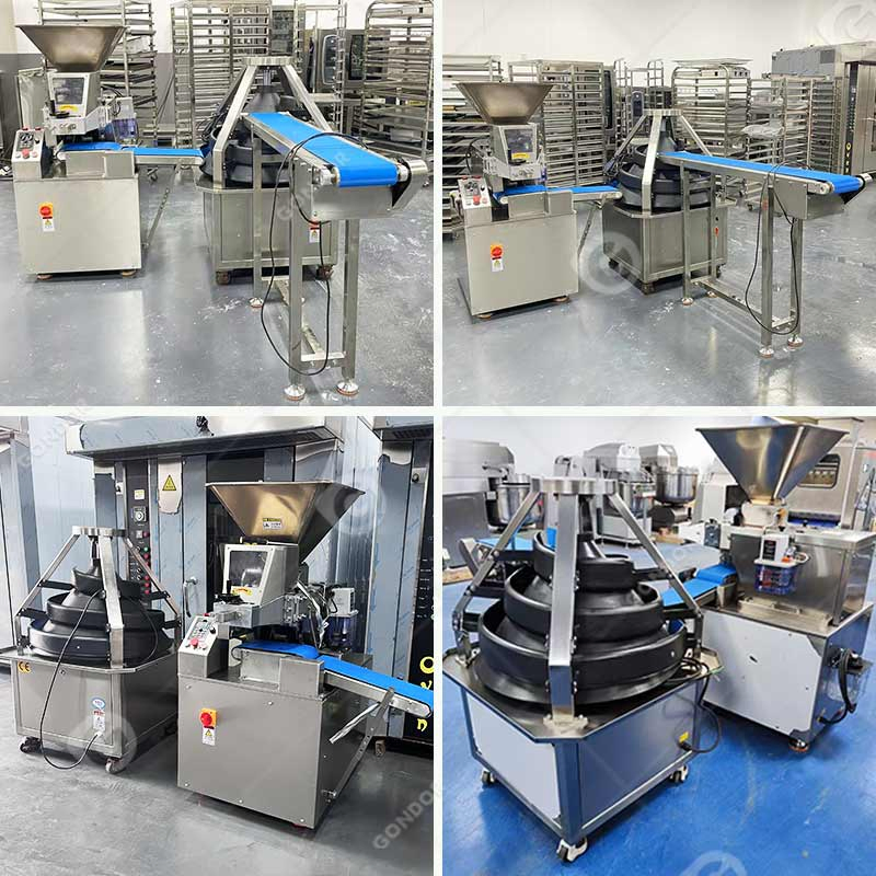 Industrial China Fully Automatic Hydraulic Bakery Mould Round 2-500g Dough Ball Baller Divider Rounder for Pizza