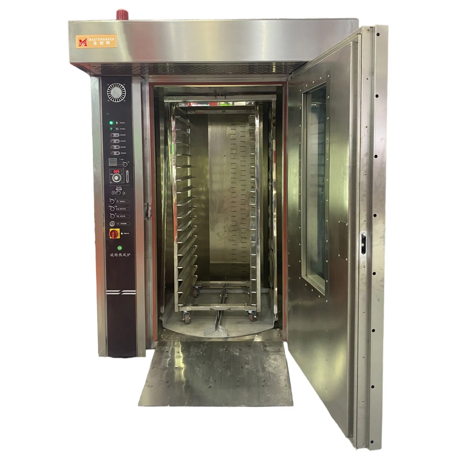 Durable Bakery Equipment 16 Trays Diesel Rotary Oven for Large-Scale Bread and Cookie Manufacturing