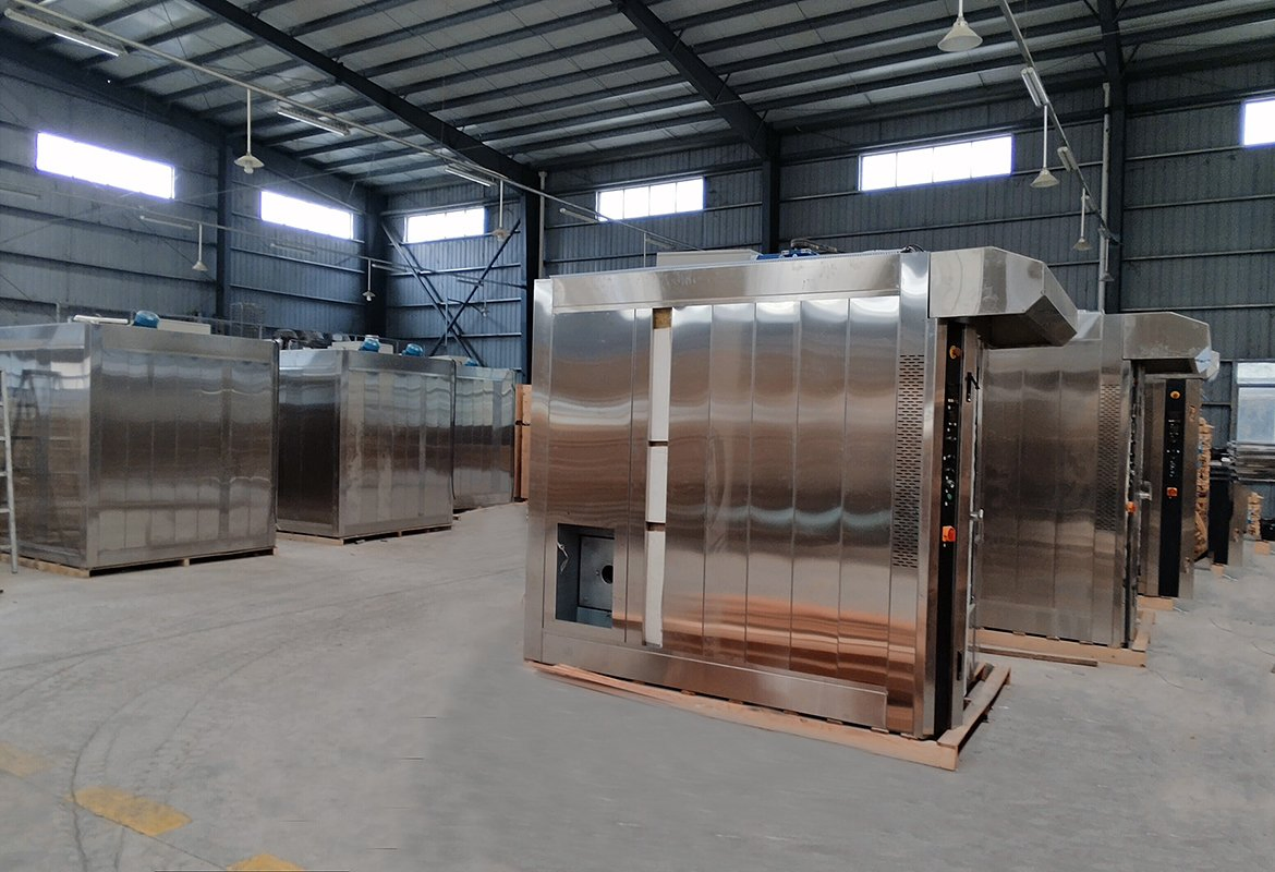 Caterwin Hot Sell Commercial Bread Baking Machine Gas Convection Oven 32 Tray Rotary Rack Oven