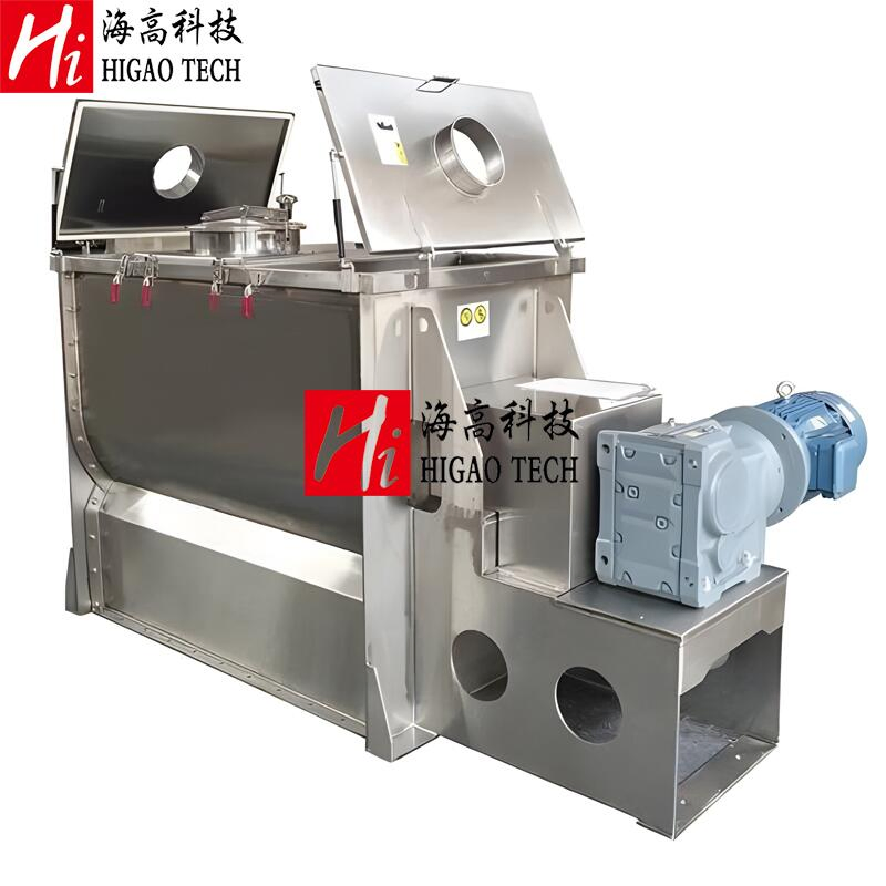 Industrial Horizontal Pharmacutical/Chemical Dry Powder Spices Double Spiral Ribbon Paddle Plough Blender Food Drink Feed Mixer