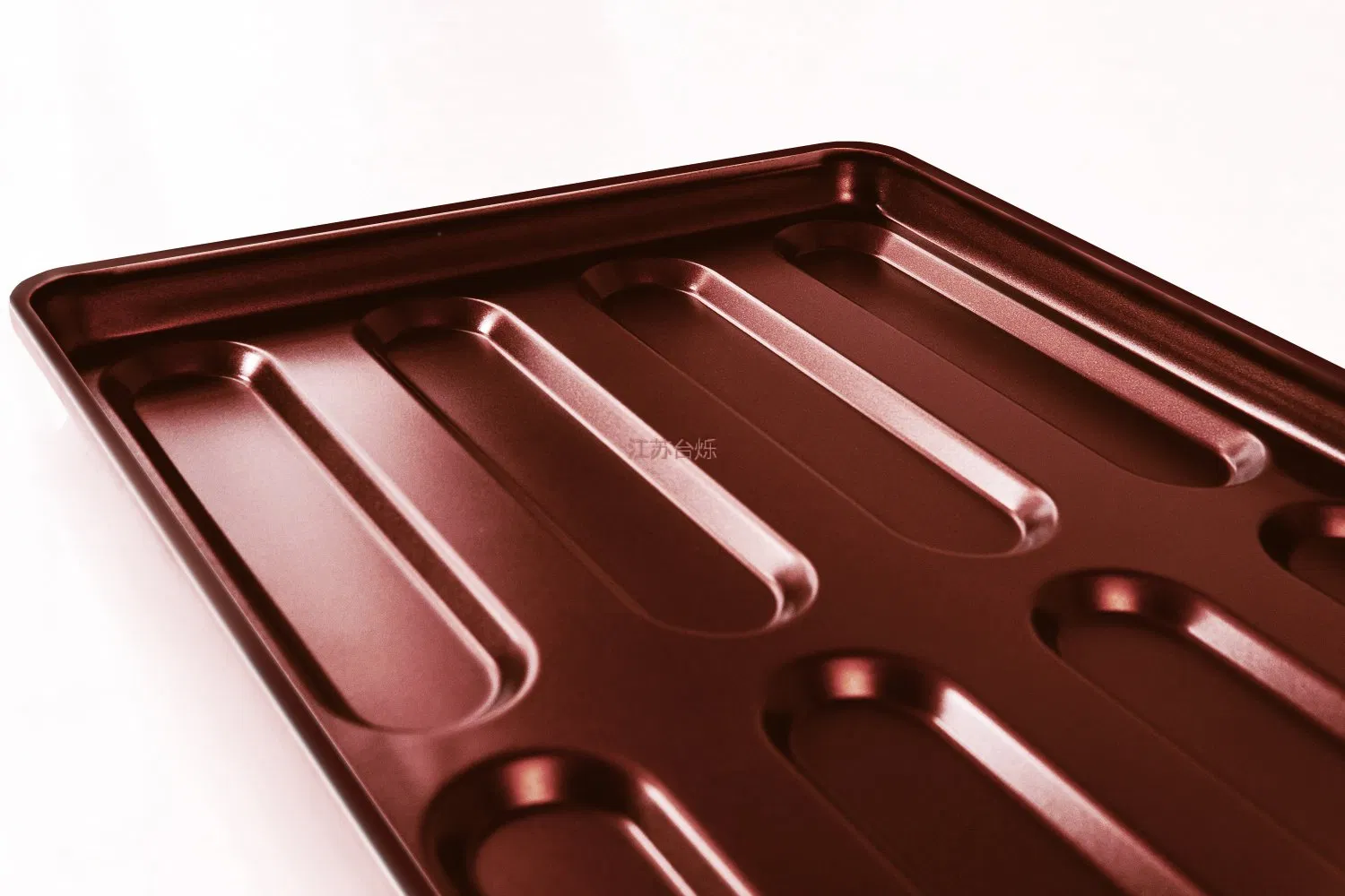 Premium 8 Cavity Hot Dog Baking Pan Tray Bun Professional Cater Non Stick Hotdog Tray