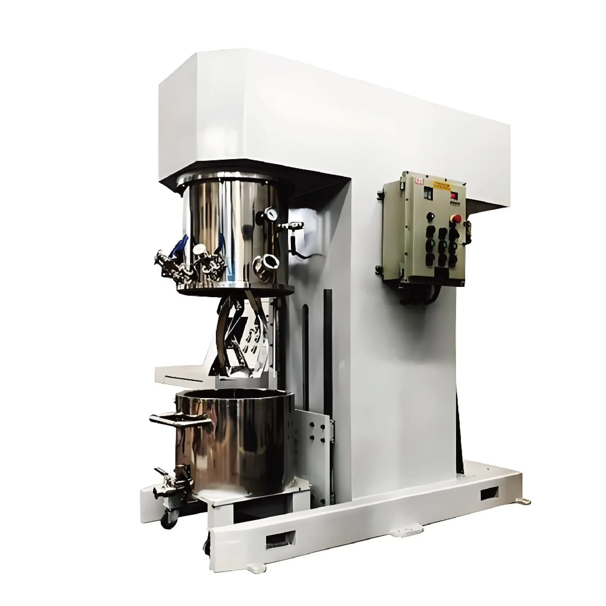 100L Hydraulic Press Lifting Strong Glass Glue Double Planetary Machine Vacuum Mixer