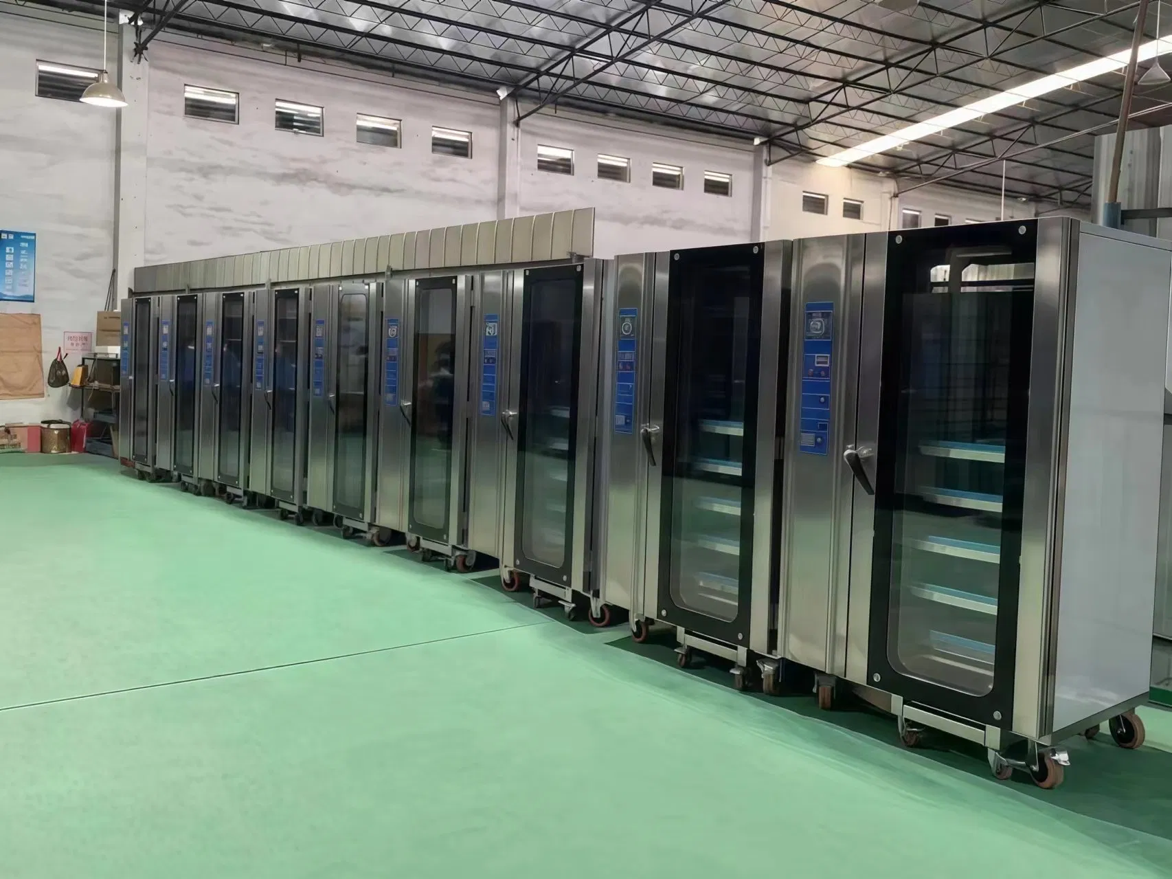 Free Standing 12 Trays Bakery Equipment Industrial Commercial Kitchen Pizza Hot Air Convection Oven Gas Bread Baking Oven with Steam System