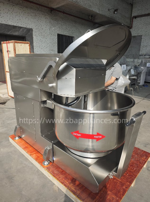 327L 125kg Commercial Bakery off-Cylinder Dough Mixer Heavy Duty Spiral Mixing Machine