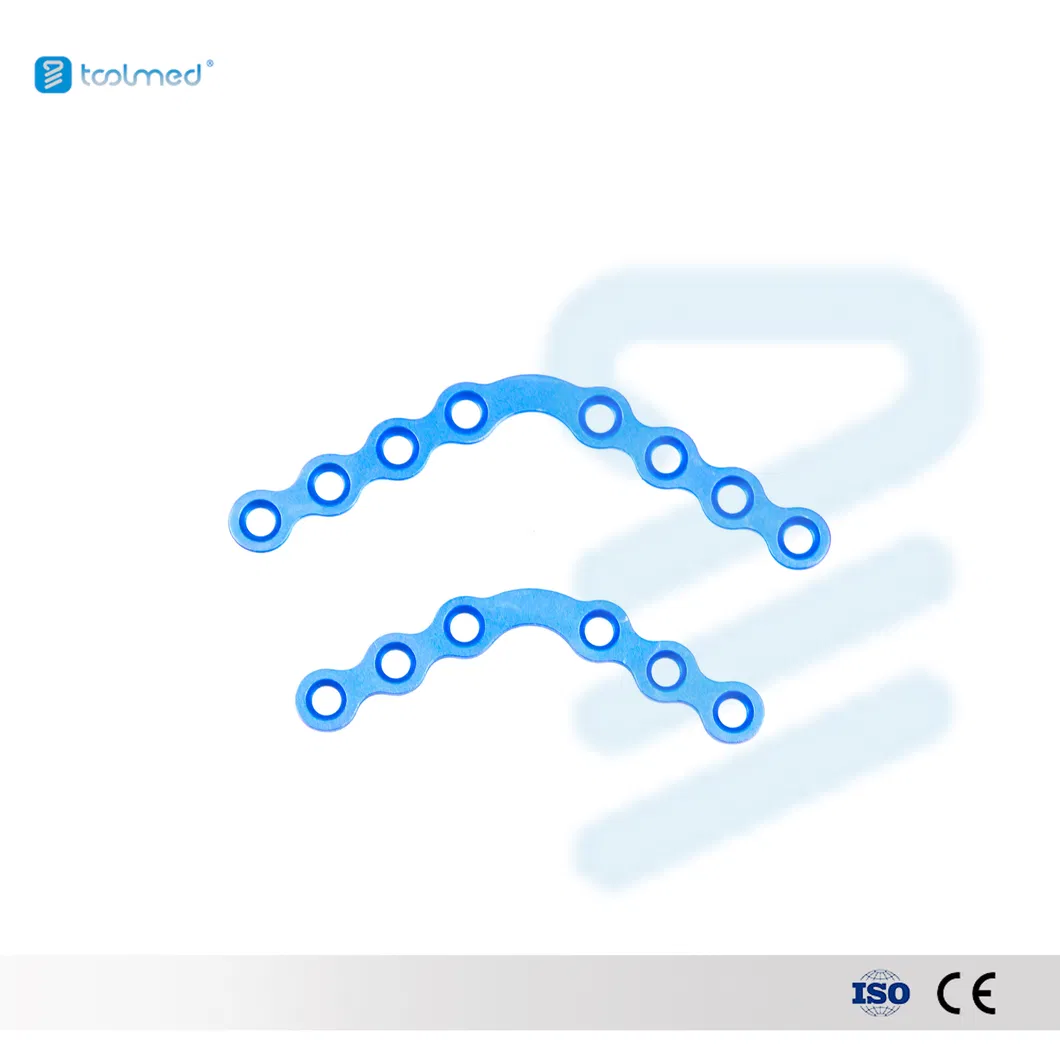 Titanium Maxillofacial Mini Bone Implant Plate 120 Degree Arc