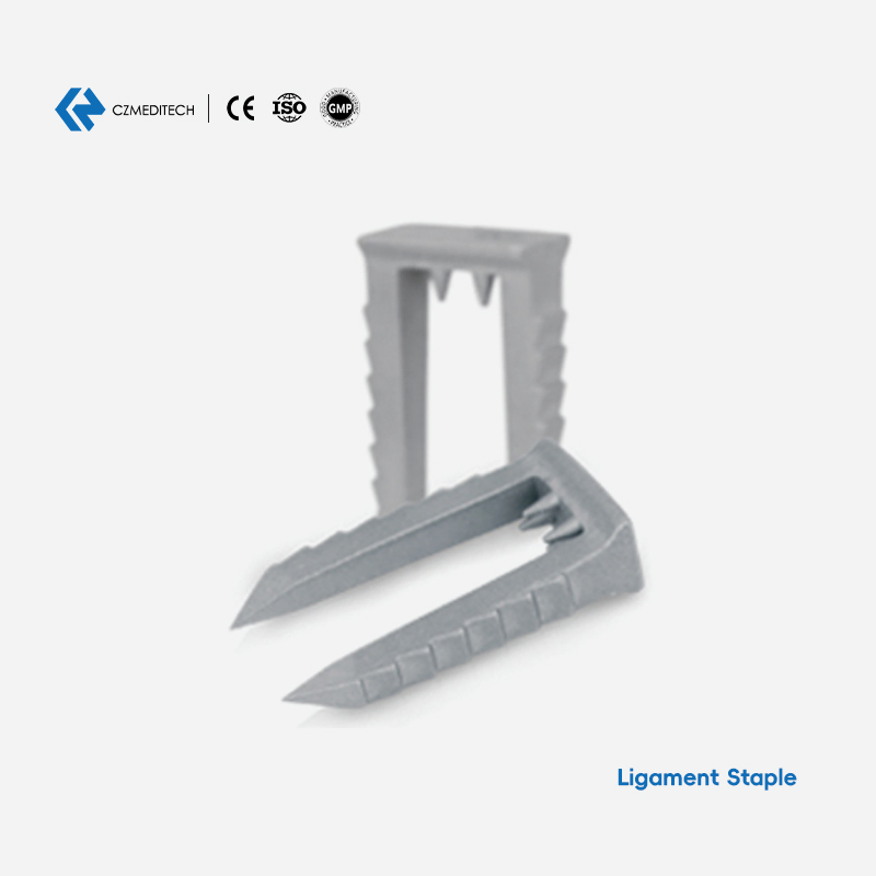 Co-Cr-Mo Ligament Staple System with Dedicated Inserter-6×20mm Czmeditech
