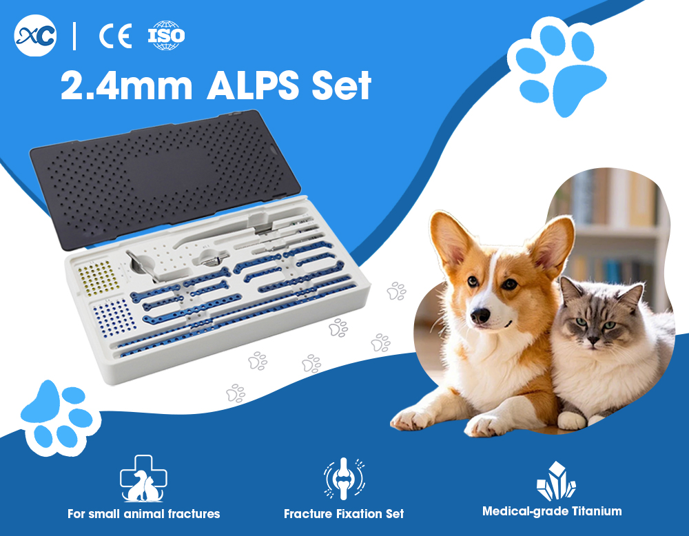 Veterinary Surgical Instruments Alps Small Animal Locking Plate Kit Orthopedic Implants