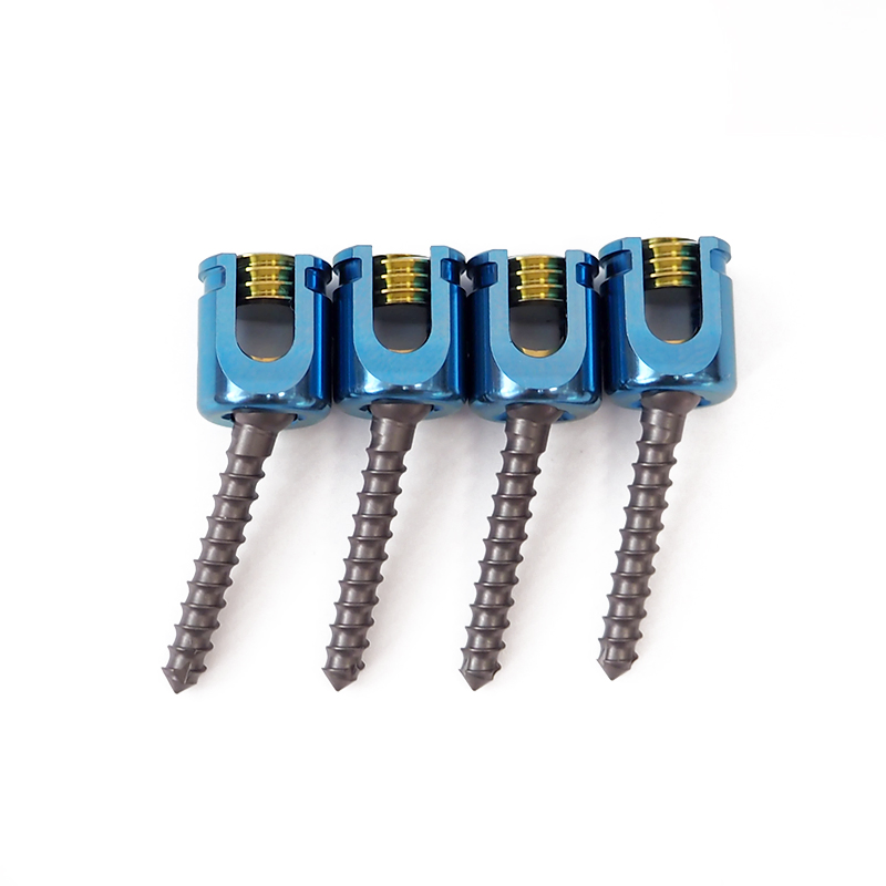 Titianium 2.5-3.5mm Polyaxial Spinal Pedical Screws Veterinary Implant Orthopedic Surgery