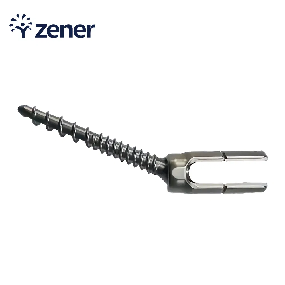 Surgical Instrument Orthopedic Implant Titanium Coating Long Mono Axial Screw Z Angle Lumbar Spine Fixation System