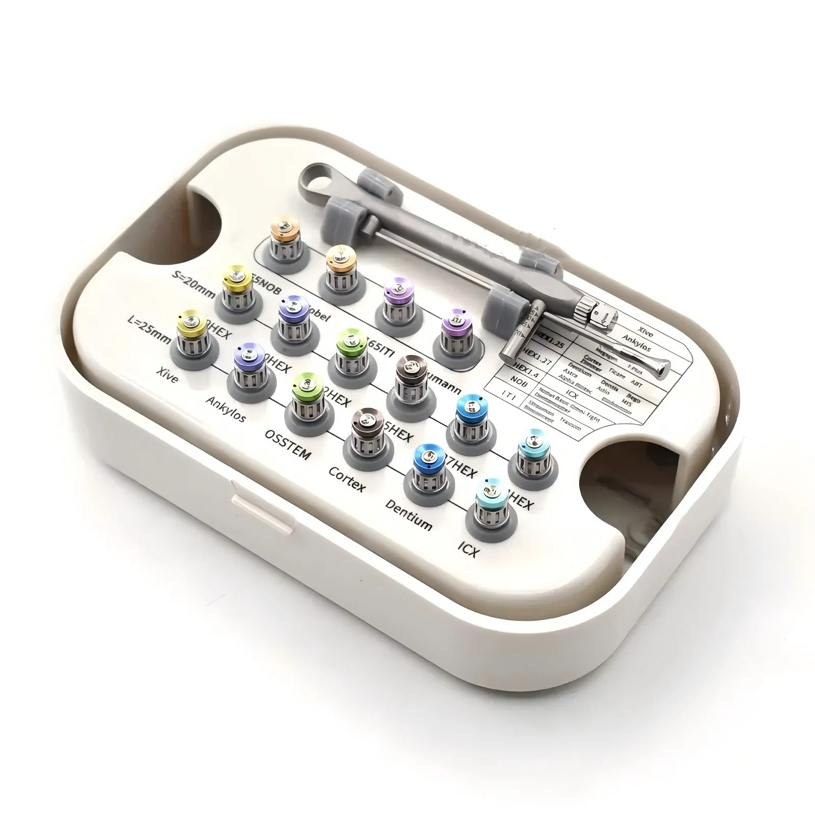 Medical Dental Teeth Surgical Implant Tool Box with CE Certificates