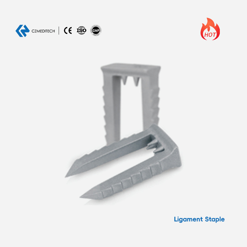 Co-Cr-Mo Ligament Staple System with Dedicated Inserter-6×20mm Czmeditech