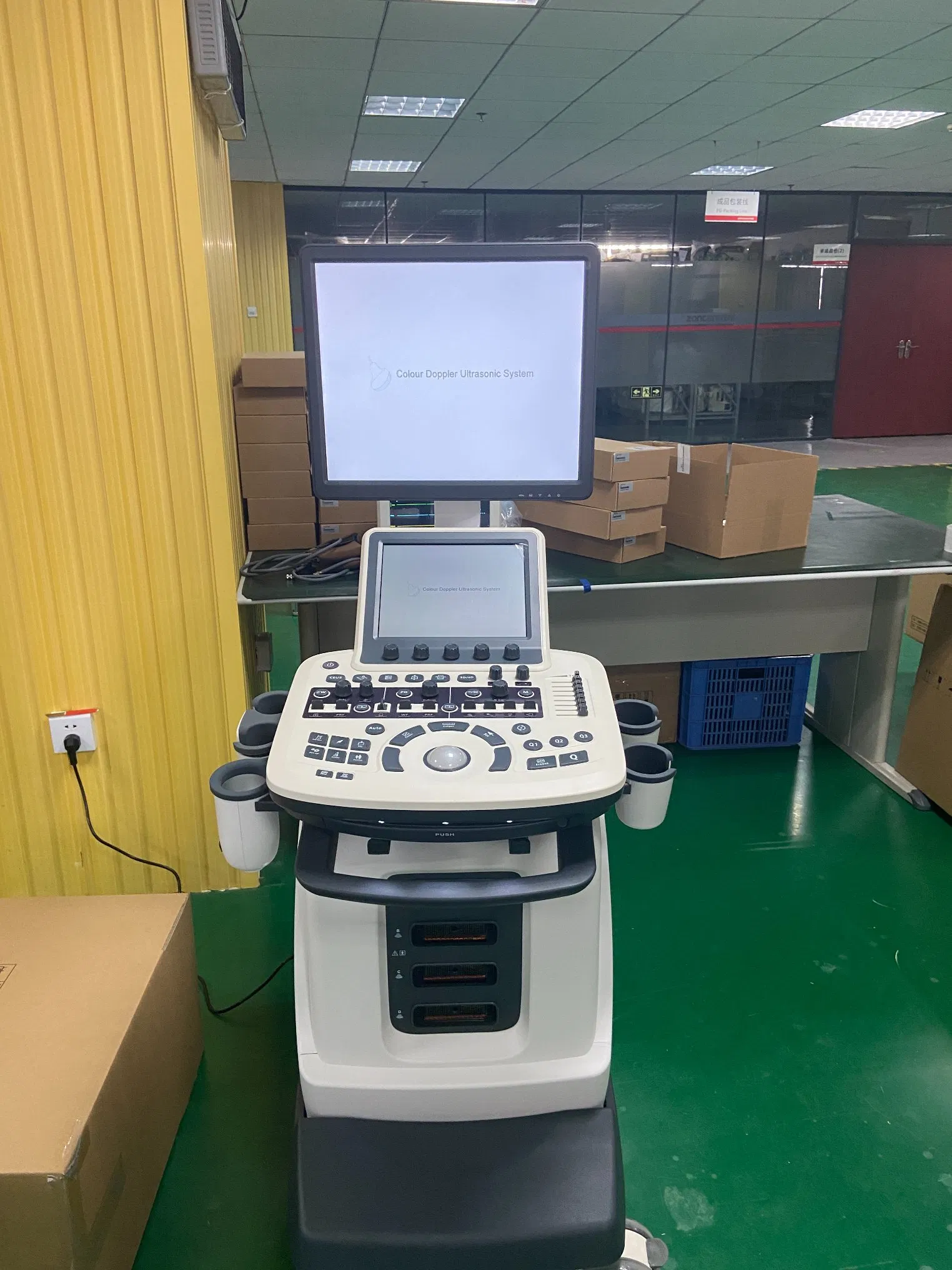 Ltub71 Trolley 19 Inch High Definition Full Digital Color Doppler Ultrasound System for Hospital