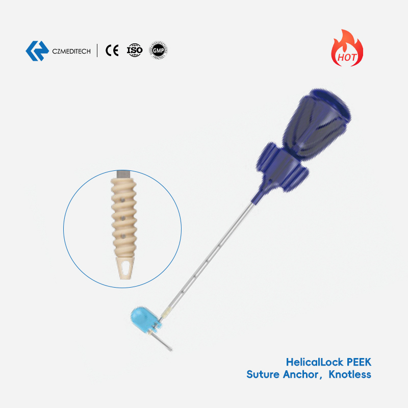 Peek Knotless Suture Anchor System for Tenodesis CE ISO Czmeditech
