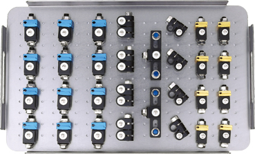 Titanium Alloy Bone Fixation System, Premium White &amp; Black