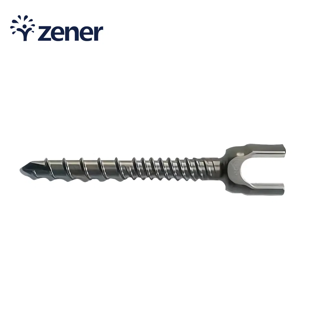 Surgical Instrument Orthopedic Implant Titanium Coating Long Mono Axial Screw Z Angle Lumbar Spine Fixation System