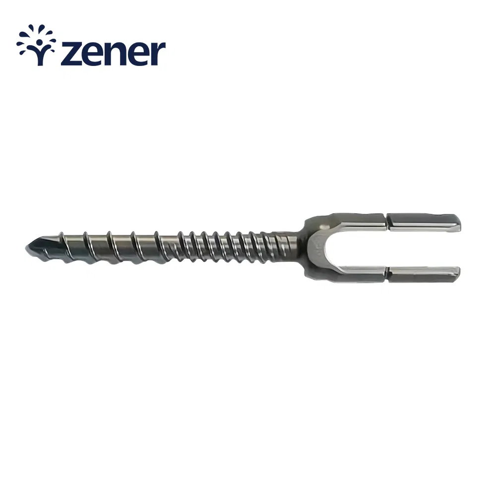 Surgical Instrument Orthopedic Implant Titanium Coating Long Poly Axial Screw Z Angle Lumbar Spine System