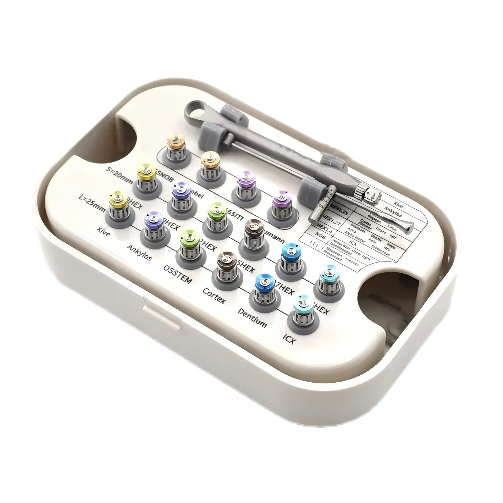 Medical Dental Teeth Surgical Implant Tool Box with CE Certificates