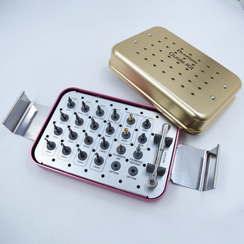 Dental Implant Guide Plate Surgical Tool Box Dental Implant Repair Universal Tool Torque Wrench Screwdriver