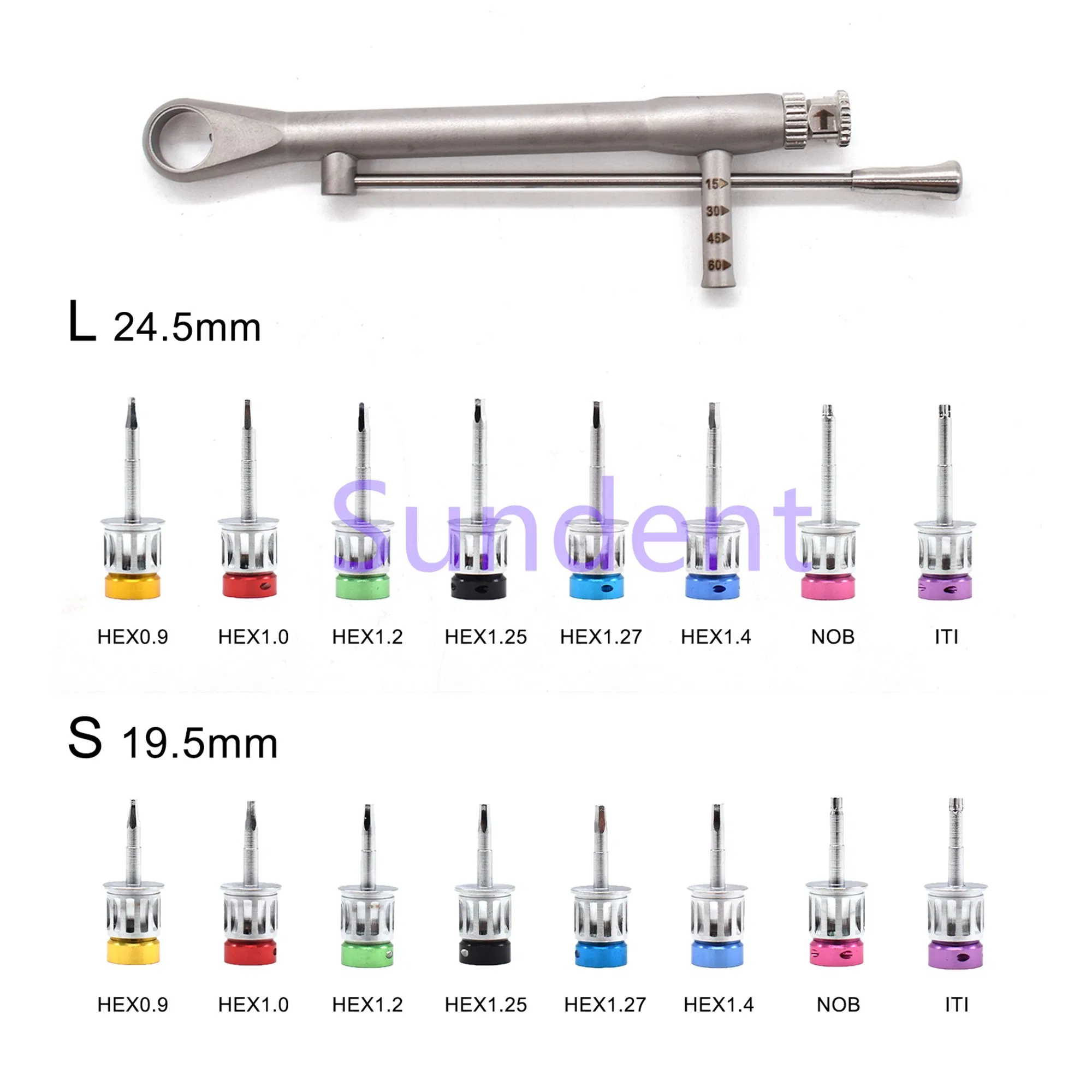 Dental Implant Torque Screwdriver Integral Stopper Drills Kit Professional Surgical Kit Universal Torque Tools