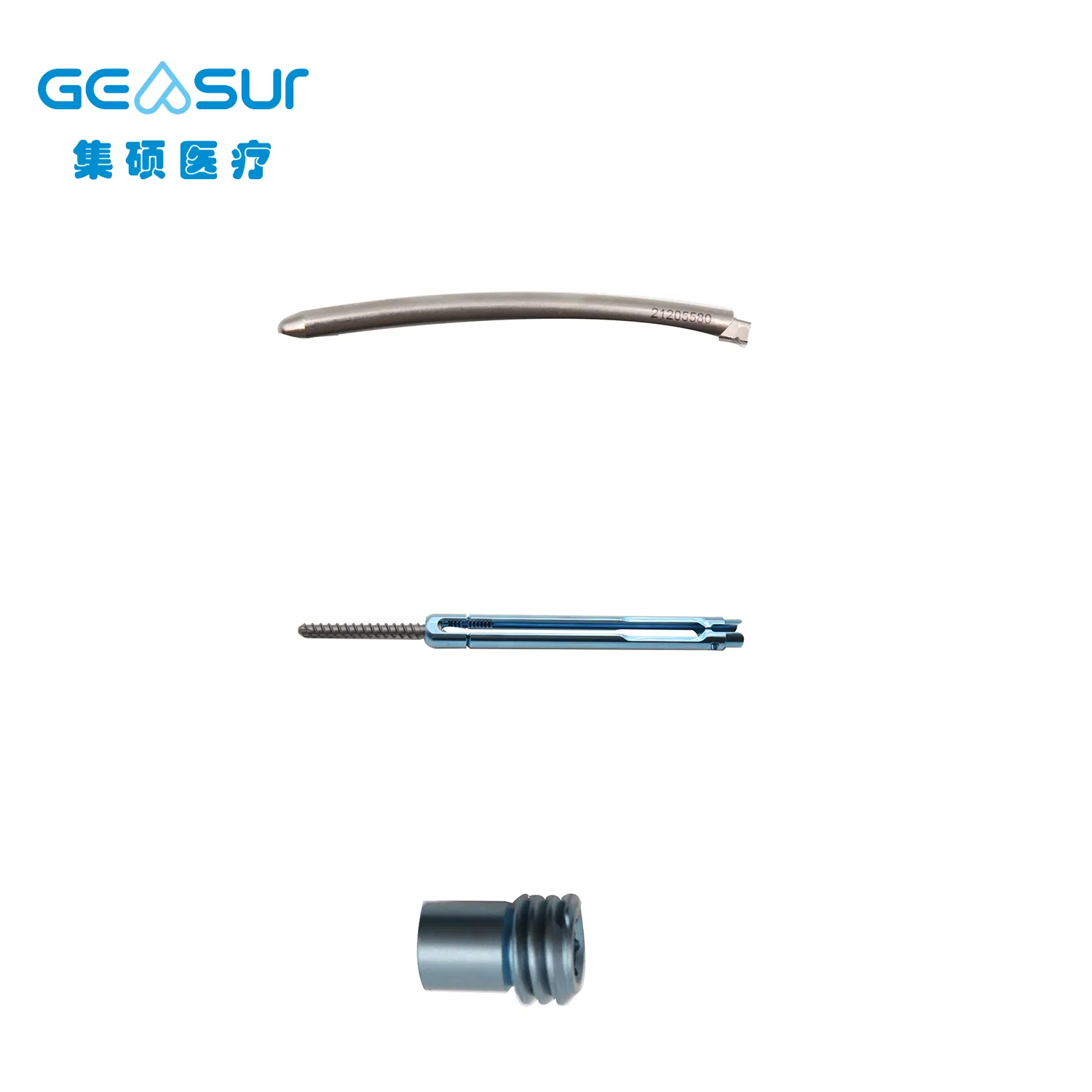 High Quality Titanium Alloy Minimally Rod Curved II Surgical Instrument Orthopaedic Implant Posterior Spinal Internal Fixation Minimally Invasive System