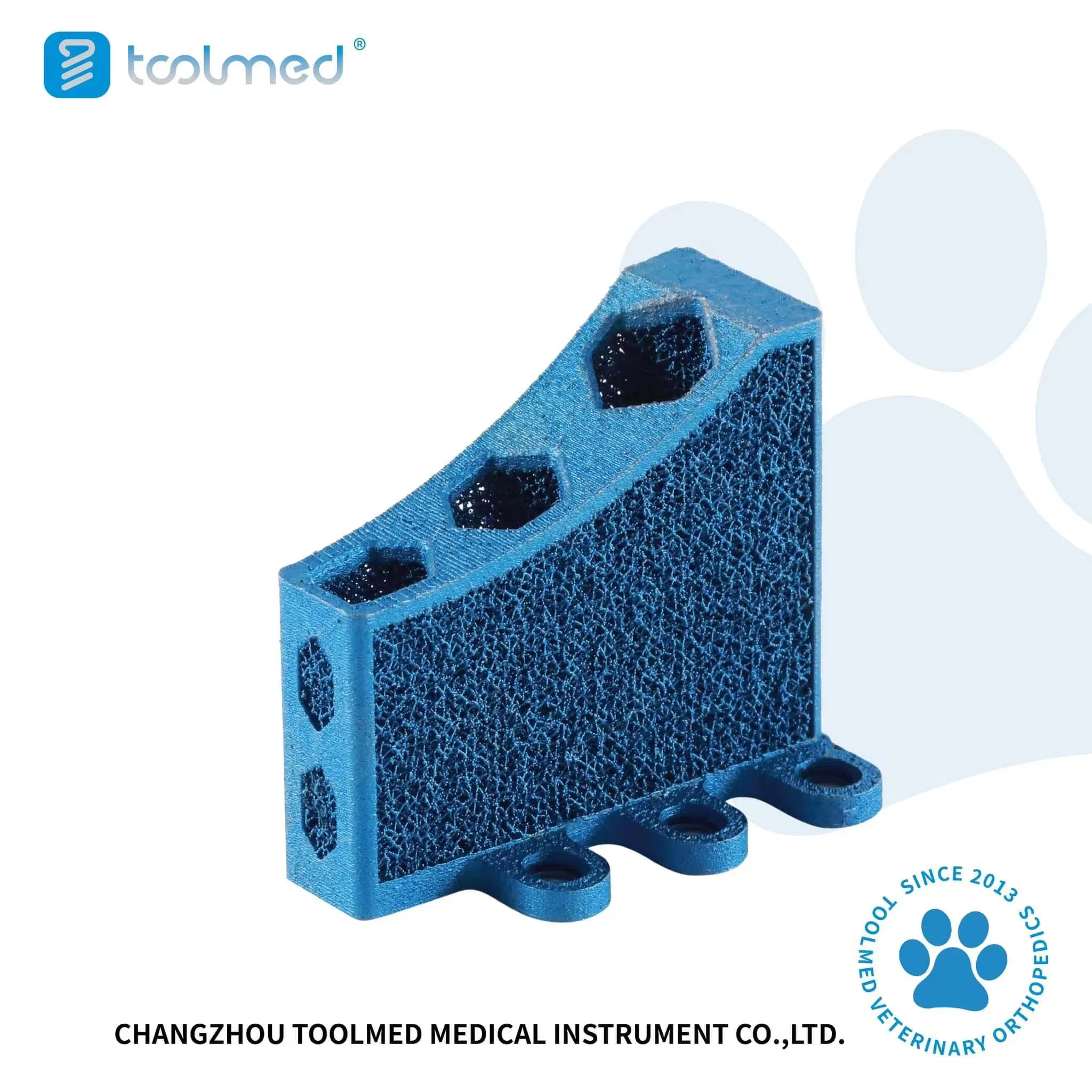 Veterinary Orthopedic 3D Printing Tta Cage Titanium Implants for Animal Tibial Surgery