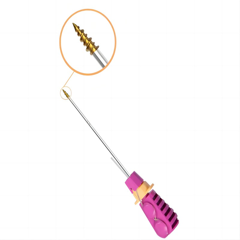 Orthopedic Implant Bone Arthroscopy System with Shoulder Anchoring Screw Suture Anchor