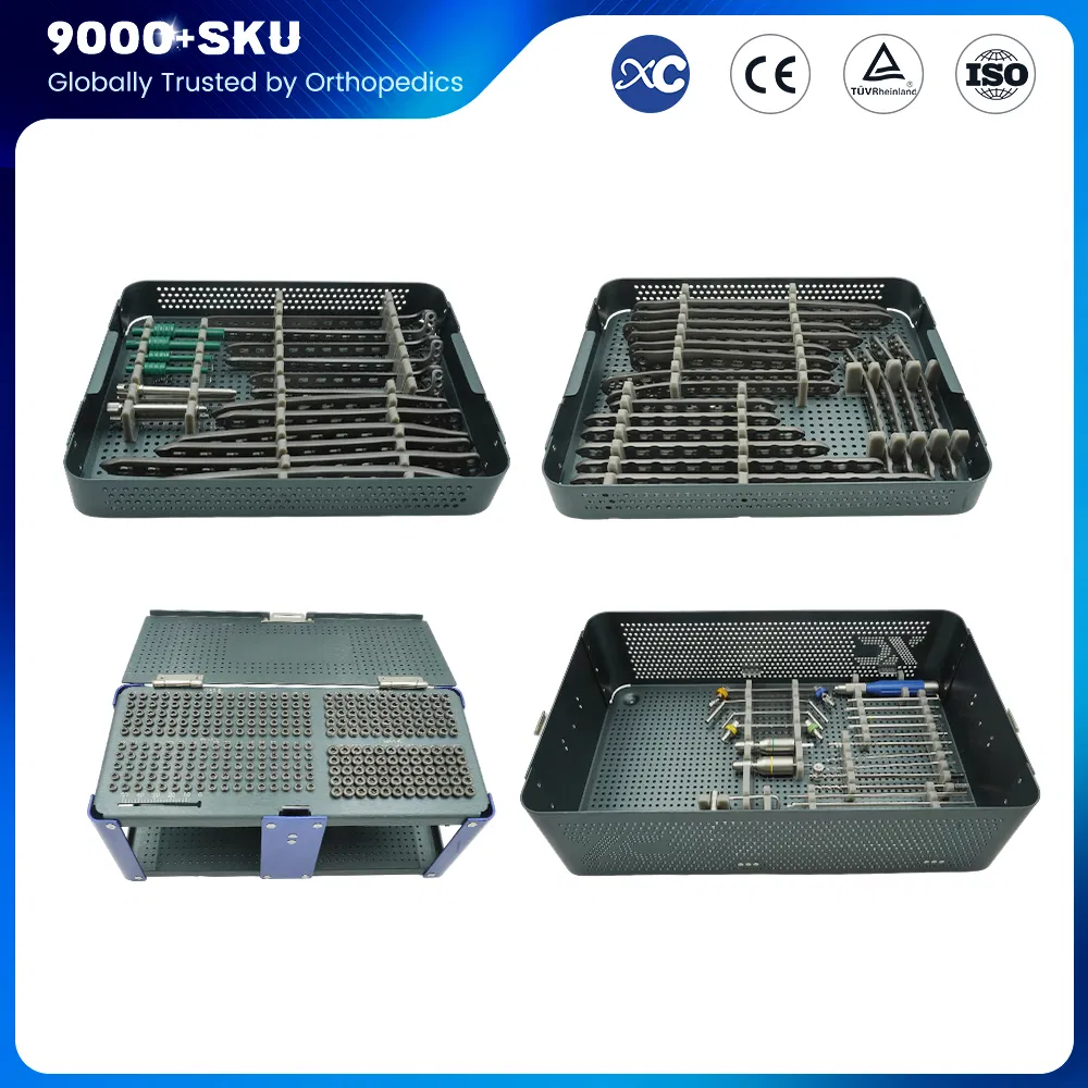 Orthopedic Surgical Large Fragment Locking Set Lower Limbs Locking Plates Instrument