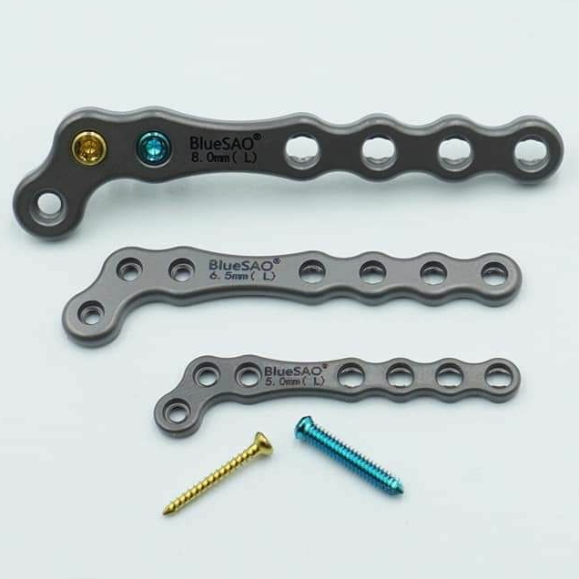 Surgical Medical Pet Animals Orthopedic Veterinary Implants Alps Locking Plate System (Titanium) - L Type 2.4mm 3.2mm