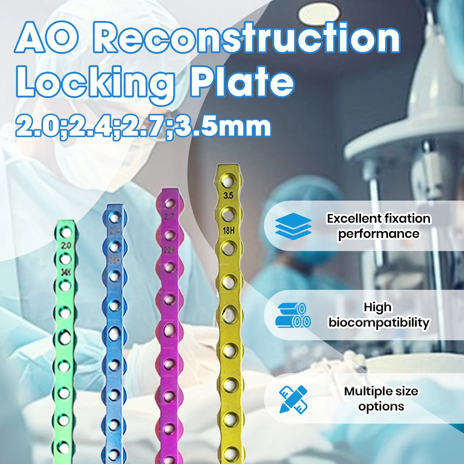 Veterinary Ao Orthopedic Reconstruction Locking Plate Implants for Fracture Fixation