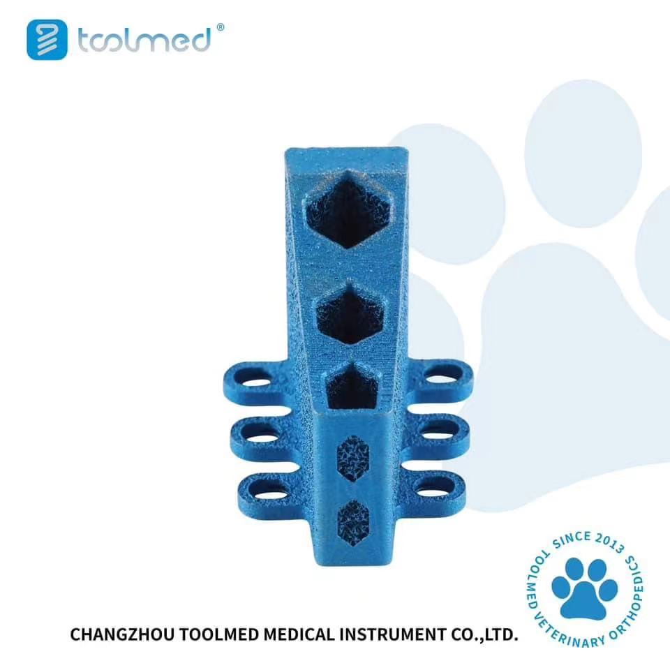Veterinary Orthopedic 3D Printing Tta Cage Titanium Implants for Animal Tibial Surgery