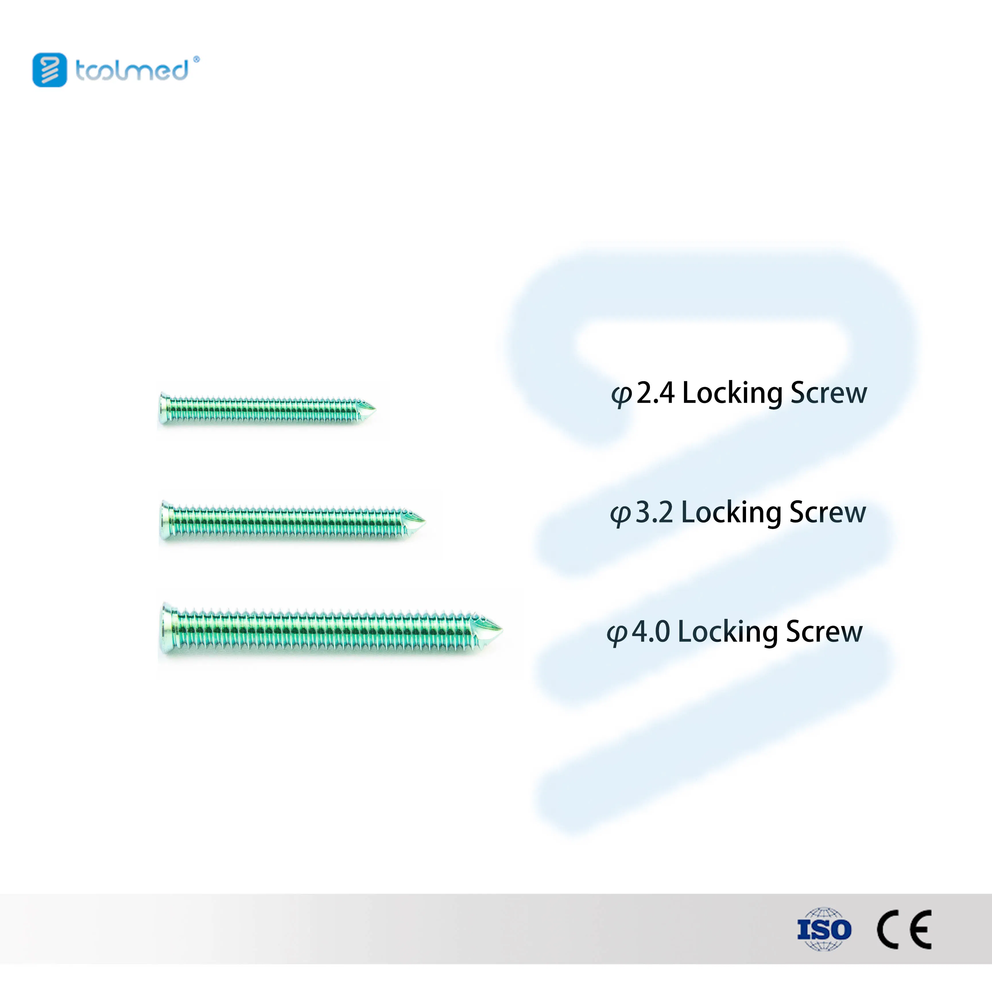 High Quality Titanium Veterinary Orthopedic Trauma Implants 3.2mm Alps Locking Screw