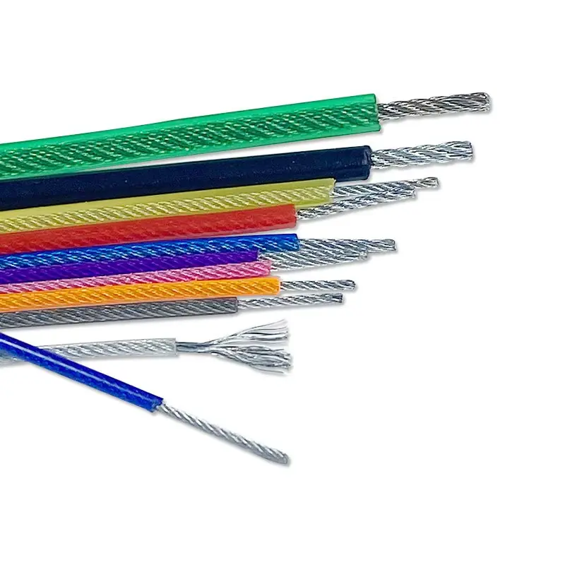 China Environmentally Friendly PVC Steel Wire Rope 1X19/6x19/7x7/7x19 Supplier, Factories