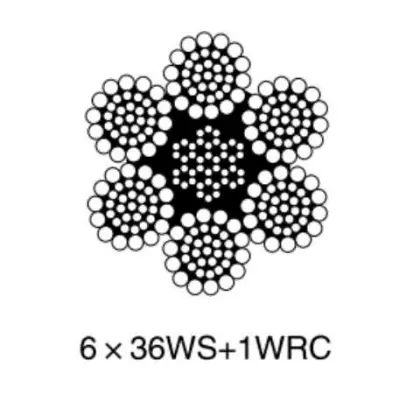 China High Strength Lifting Wire Rope 6x36WS+IWRC Galvanized Steel Wire Rope Suppliers, Factories