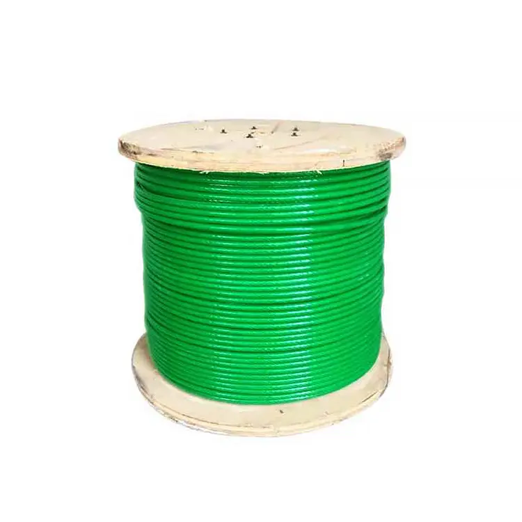 China 304 stainless steel PVC coated safety cable, industrial/construction safety protection Supplier, Factories
