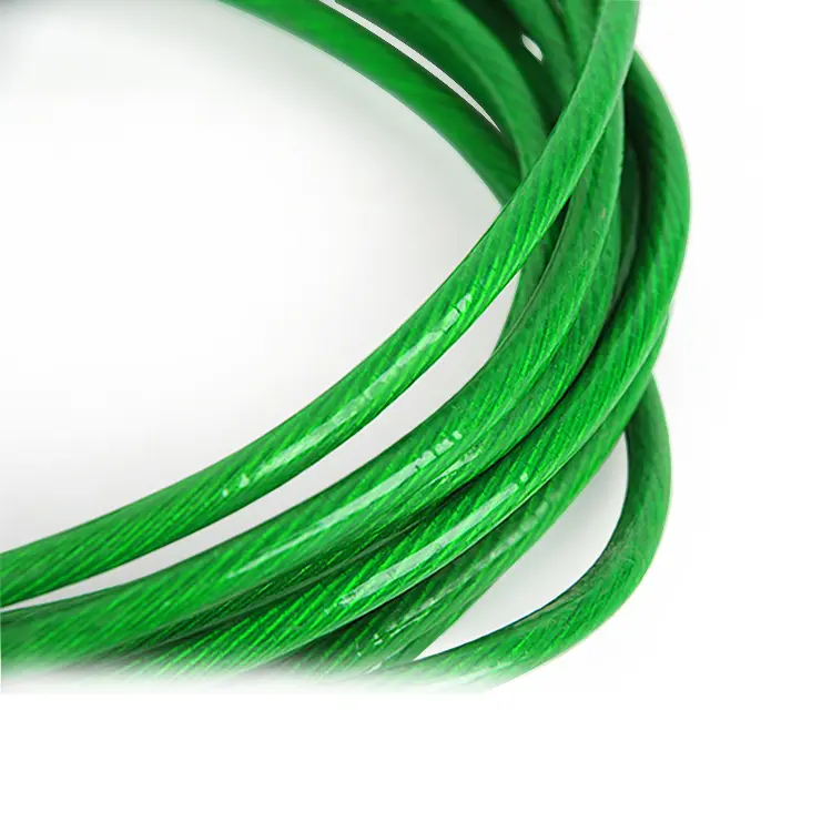 China High strength 7×19 galvanized nylon coated steel wire rope for fitness equipment Manufacturer, Suppliers