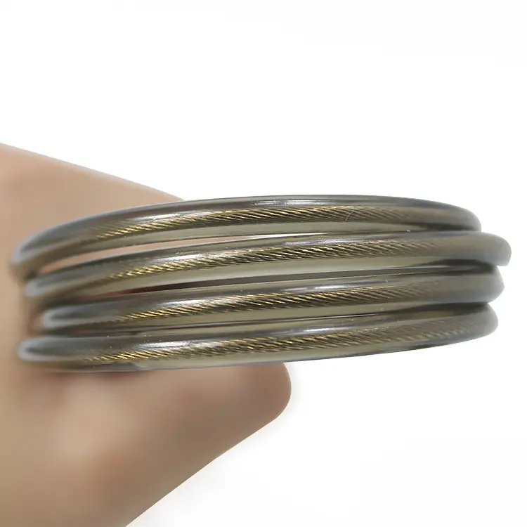 China PVC coated, 7×7, galvanized steel wire rope, 2/3/4mm Manufacturer, Factory