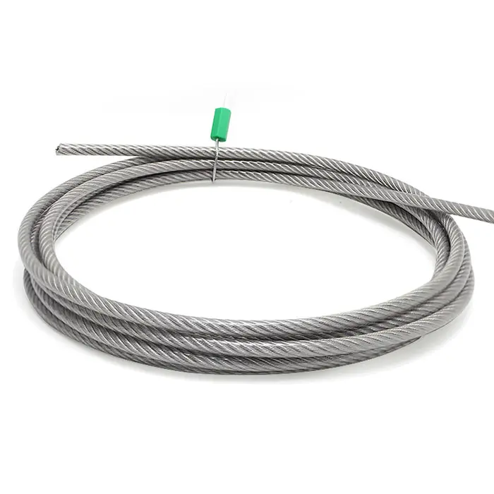 China 304 stainless steel PVC coated safety cable, industrial/construction safety protection Supplier, Factories
