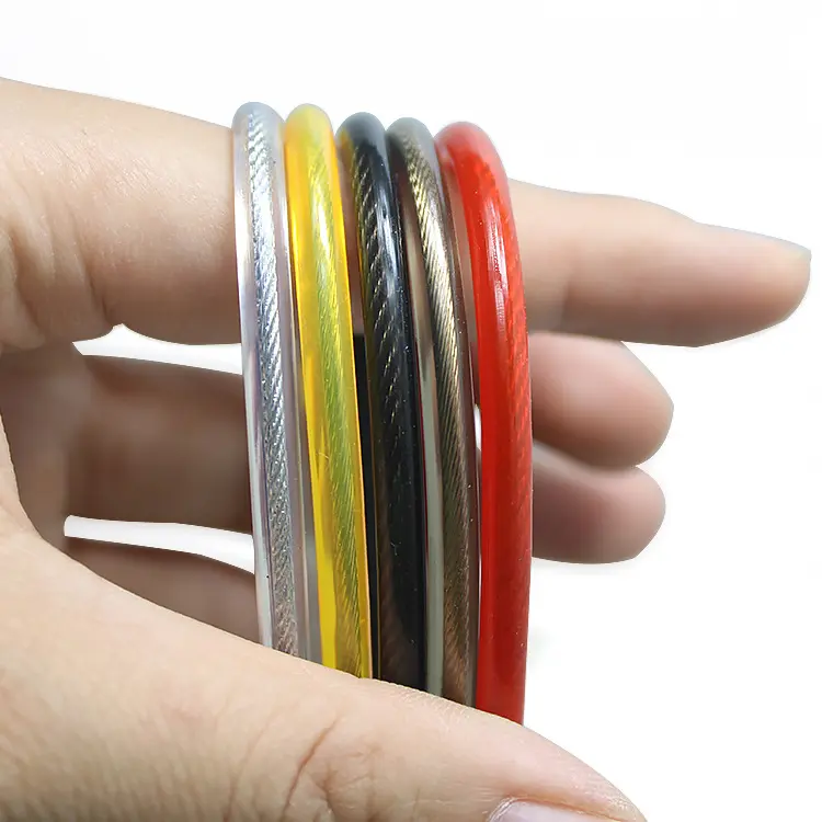 China Environmentally Friendly PVC Steel Wire Rope 1X19/6x19/7x7/7x19 Supplier, Factories