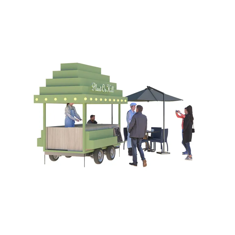 Hot Dog Stand Candy Snacks Bar Dining Car Supermarket Sale Pizza Ice Cream Kiosk Mobile Adult Electric Tricycle Hand Push Food Cart Display