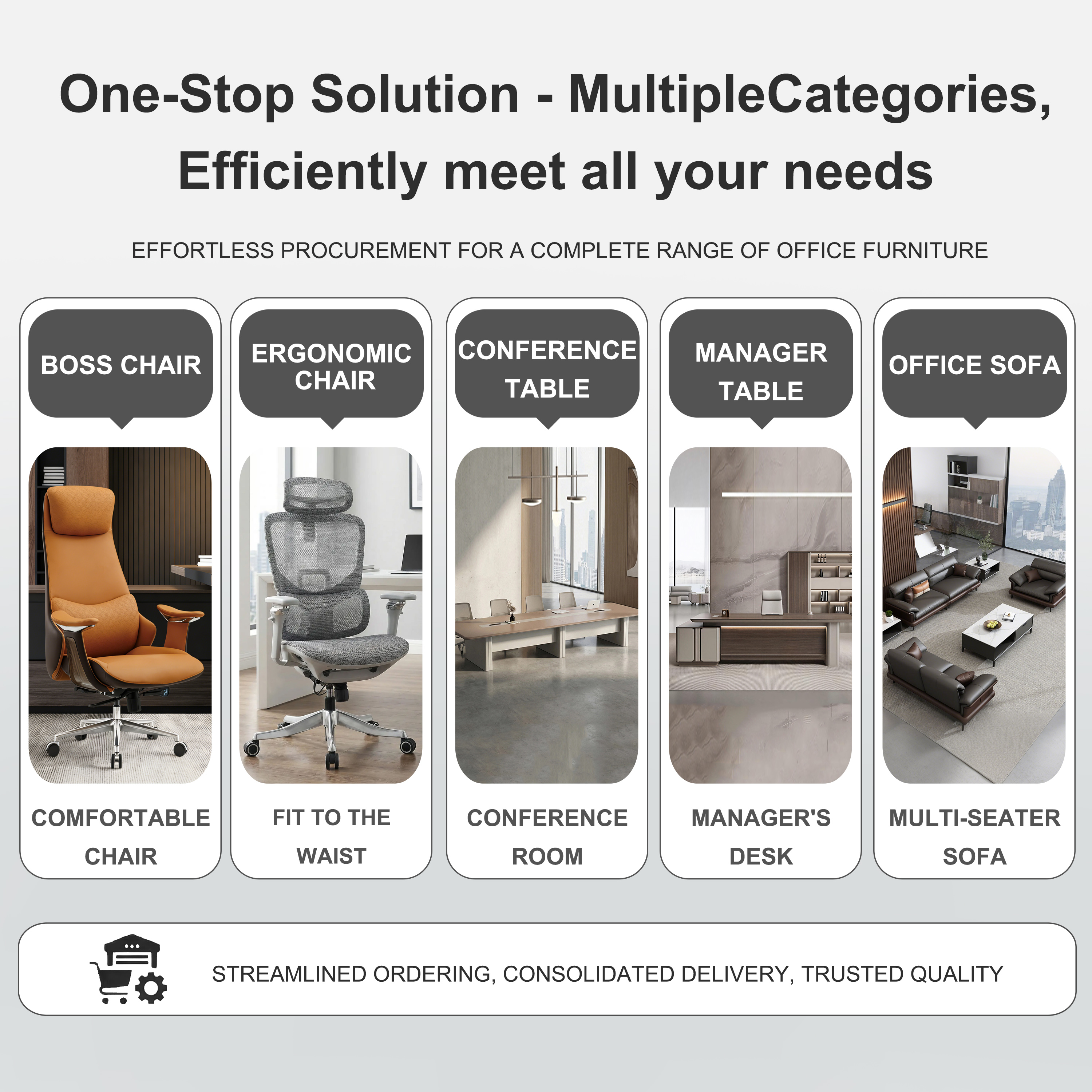 Ergonomic Executive Swivel Chair High Back Reclining Lumbar Support Armrests Modern Office Boss Manager Conference Furniture