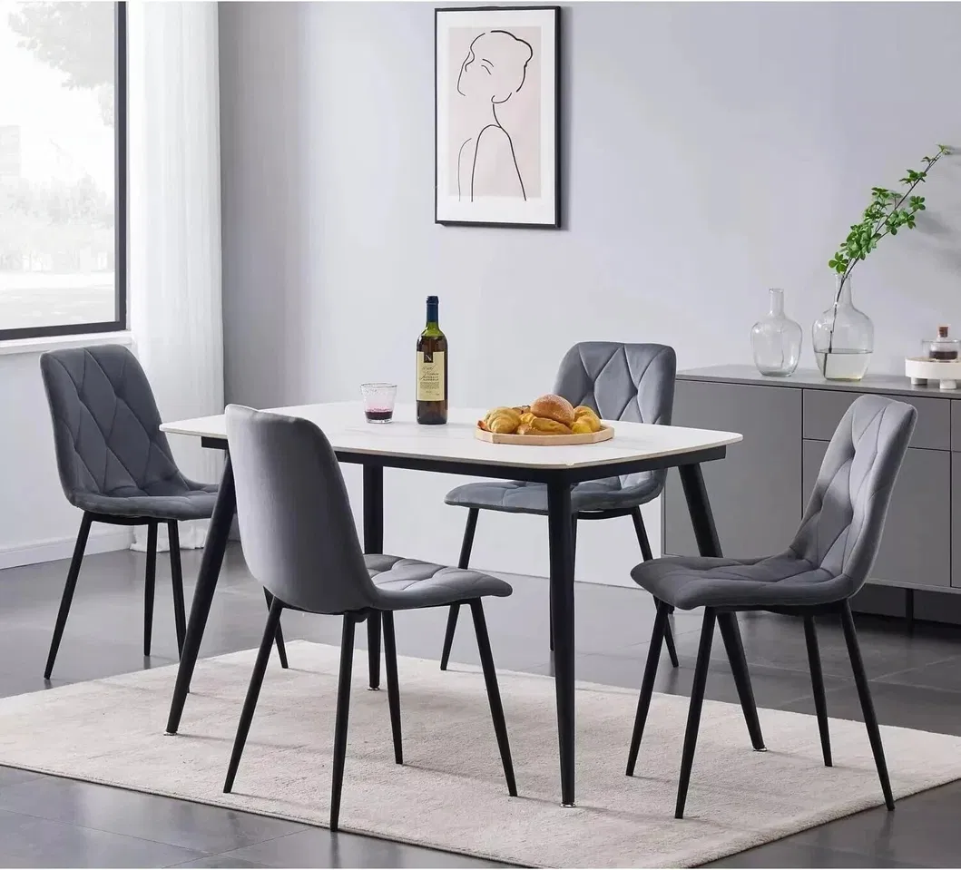 Velvet Classic Upholstered Dining Chair Detail