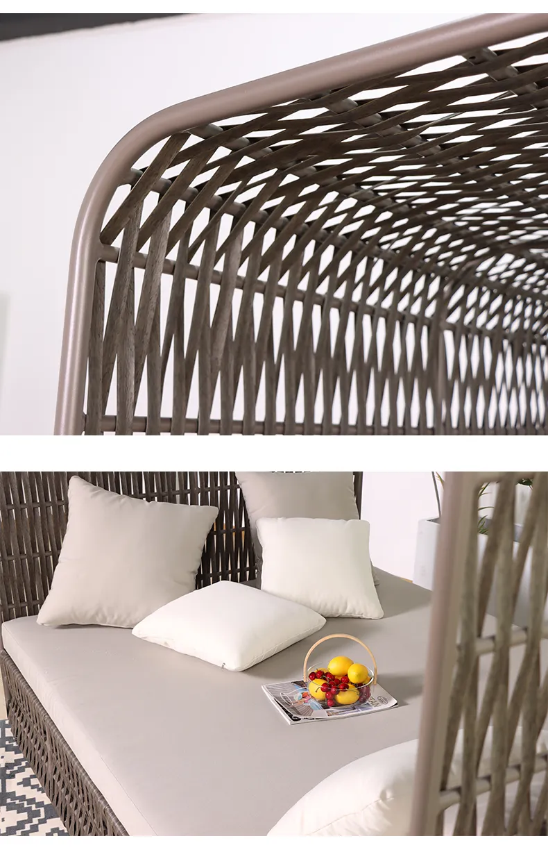 New Darwin Modern Foshan Bed Lounge Outdoor Daybed with Canopy Garden Sunbed